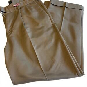 Dockers Classic Tan Trousers 34x30 Cuffed